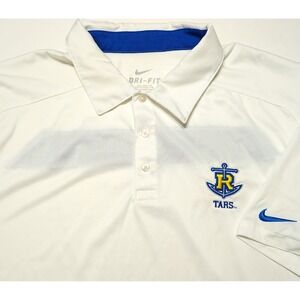 NIKE Rollins College Tars Polo Shirt Winter Park White Men's XL‎